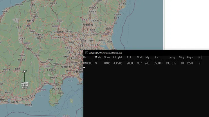 144MHz帯用GPアンテナでの受信結果