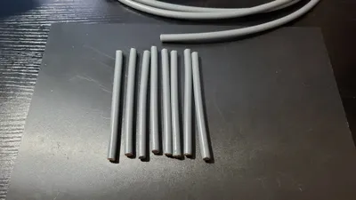 切断された同軸ケーブル