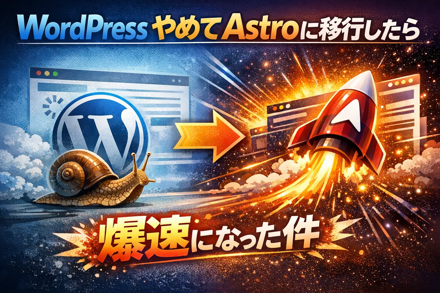 WordPressやめてAstroに移行したら爆速になった件
